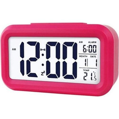 LED Digital Alarm Clock Backlight Snooze Mute Calendar Desktop Electronic Table Clocks