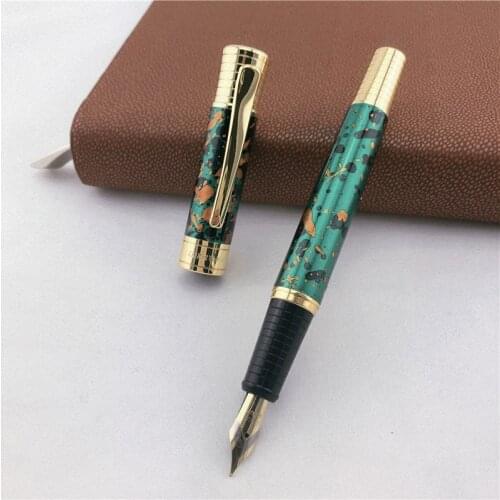 DIKAWEN metal fountain pen High quality elegant stainless steel ink pens Office Supplies Student Writing Gift 018