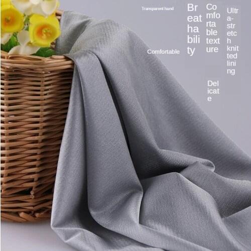 Elasticity Knited Fabric By The Meter Per Lining for Skirt Dress Clothing Lined Brocade Sewing Blue Sequin Thin Textile Black