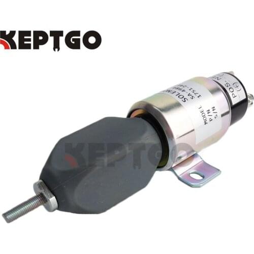 12V Fuel Stop Shutdown Solenoid SA-4984-12 1751-12E2U1B1 For Cummins
