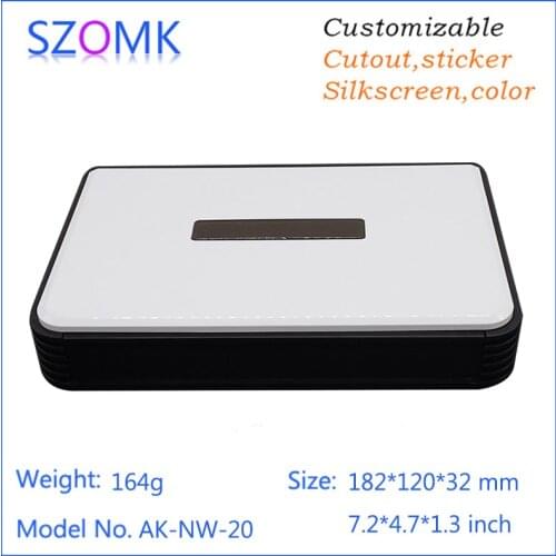 China electrical cabinet router enclosure (10pcs) 182*120*32mm szomk plastic box enclosure electronics electronical junction box