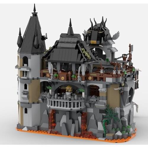 Games Lava Bastion Castle Model Building Blocks House Architecture Modular Bricks Educational Collection Toys for Children Gifts
