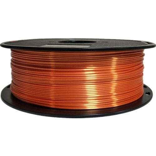 Orange Silk PLA 3D Printer Filament 1.75mm 250g/500g/1Kg Filaments Silky Shine 3D Pen Printing Material Shiny Metallic Like Feel