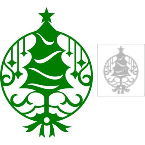 2020 New Merry Christmas Metal Cutting Dies Star and Tree Circle Frame Die Cut Scrapbooking For Crafts Card Making no Stamps Set