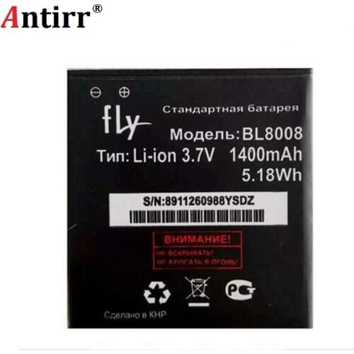 New original Antirr High Quality 3.7V 1400mAh BL8008 Battery for fly BL8008 mobile phone in stock+ Track Code