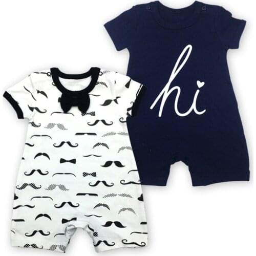 Baby clothing romper infant jumpsuit summer short sleeve 6 9 12 18 24 months cotton baby girls boys clothes