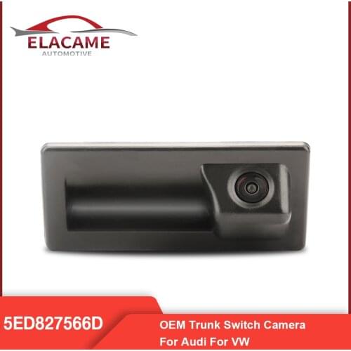 OEM 5ED827566D CVBS Trunk Handle Switch Reverse Camera for VW MIB Radio RCD360 RCD330 for Audi Rearview Camera