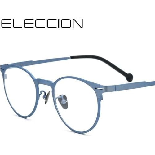 ELECCION Pure Titanium Eyewear Frame for Men Prescription Glasses 2019 Ultralight Myopia Optical Eye glasses Frames For Women