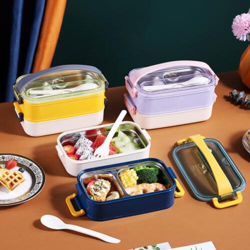 Stainless Steel Portable Bento Lunch Box For Kids School children Salad Fruit Food Storage Container Box Office Picnic Bento Box