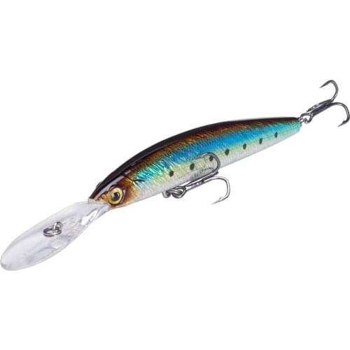 Kingdom New Jerkbaits Fishing lures 100mm 120mm Suspending Minnow wobblers Depth 6-10ft long -casting Bass Pike Hard Baits