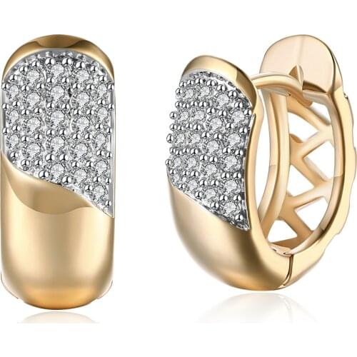 New Arrival Gold Color Earrings for Women Hot Sell Trendy New Design Boucles doreilles Female Wedding earring