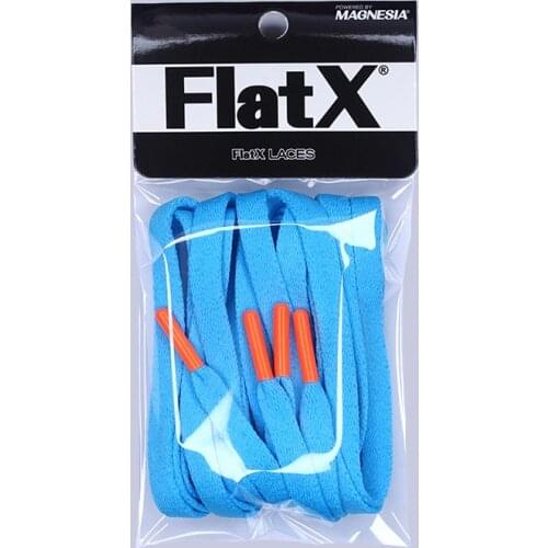 FlatX 8mm North Carolina Blue/ Neon Orange Color Metal Tips Shoelaces High Quality Professional Sneaker Laces Shoelace Lacet