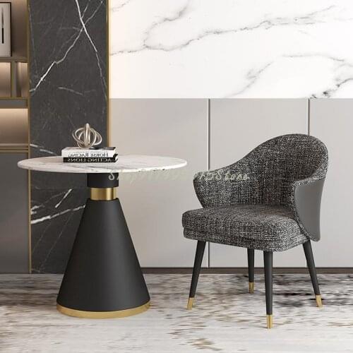 Nordic Sales Office Negotiation Tables And Chairs Postmodern Light Luxury Hotel Reception Chair Dining Chair