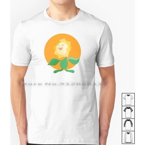 Sunflora-2nd Gen T Shirt 100% Cotton Sunkern Sunflora Seed Sunflower Oil Grass Light Ash Misty Brock Professor Oak Elm Rowan