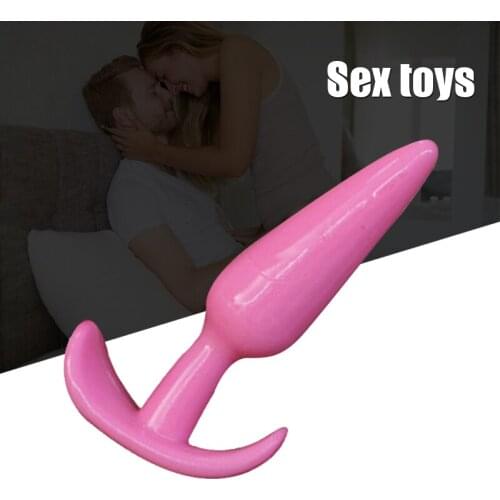 T-shaped Sex Toy Anal Plug Flexible 9.7cm Stimulating Adult Massager with Beads Design Vaginal Butt Beads for Men Female can CSV
