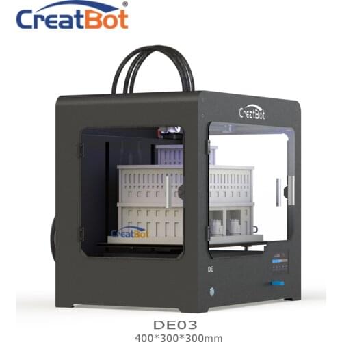DE03 400*300*300mm 400 degrees Triple Extruder Creatbot 3d printer Large Size FDM 3D Machine Semi-Enclosed Original Manufacturer
