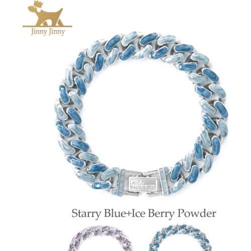 Dog Jewelry For Dogs , Gold Dog Chain,Cat Necklace,12mm Wide Gold Dog Collars,Cuban Link Chain Training Dog Collar Necklace