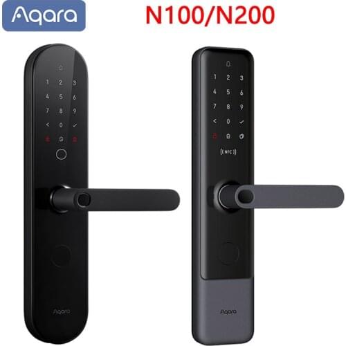 Aqara N100 N200 Smart Door Lock Fingerprint Bluetooth Password Unlock for Mijia for Apple HomeKit Smart Linkage With Doorbell