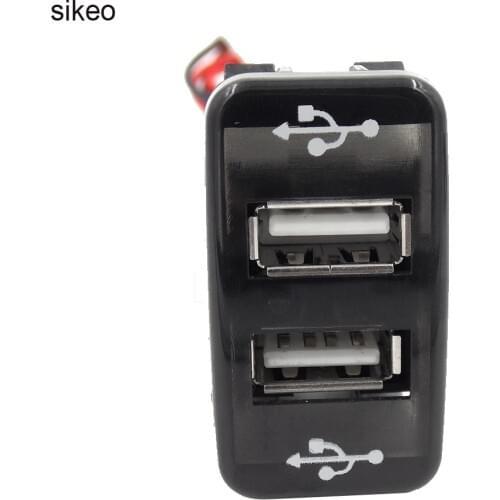 Dual USB Car Socket Charger 12-24V USB Car Power Adapter Charger For Toyota For Mobile Phone Car Charger