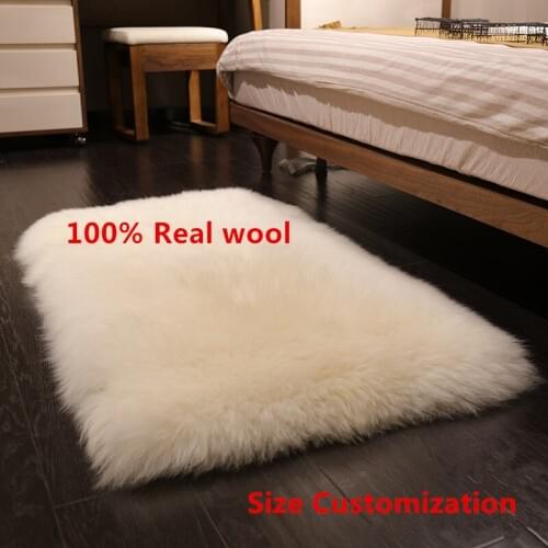 High-quality Real wool Soft Rug Chair pad Sofa Mat For Bedroom Home Decor Luxurious carpets for living room 100% real wool Rugs