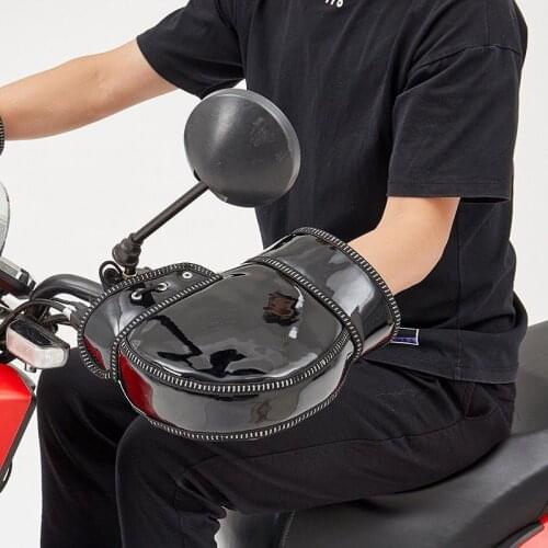 Winter Thermal Motorcycle Handlebar Gloves Windproof Waterproof Warm Motorbike Handle bar Hand Cover Muffs