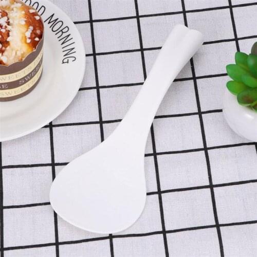 1PC Rice Spoons Kitchen Tool Ladle Spoon Non Stick Plastic Heart-shaped Handle Rice Spoon Paddle for Picnic Kitchen Party