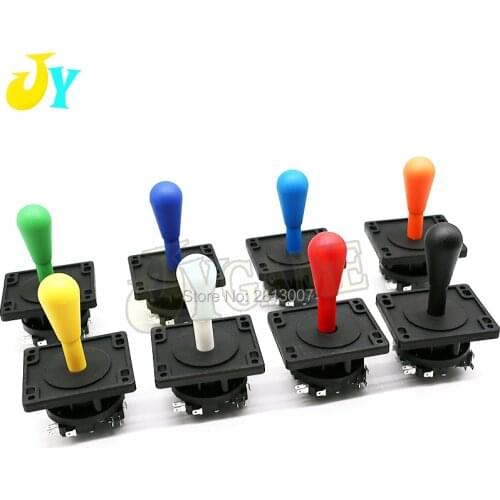 10PCS 4 Way 8 Way HAPP Style Joystick American Joystick Durable Arcade Stick Fighting Game JAMMA Parts With 3 Pin Micro Switch