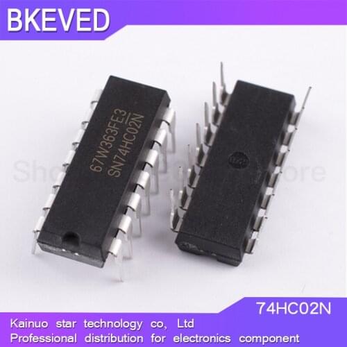 10PCS 74HC02N DIP14 74HC02 DIP SN74HC02N DIP-14 new and original IC