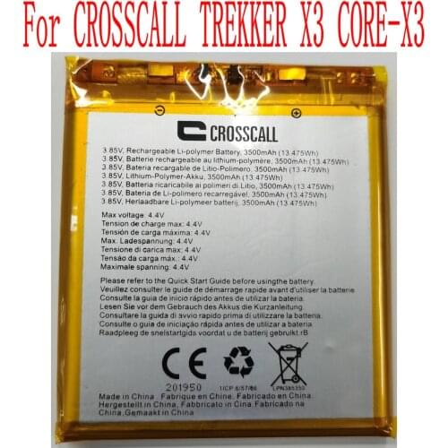10Pcs/lot 100% Brand new original 3500mAh LPN385350 Battery For CROSSCALL TREKKER X3 CORE-X3 Mobile Phone