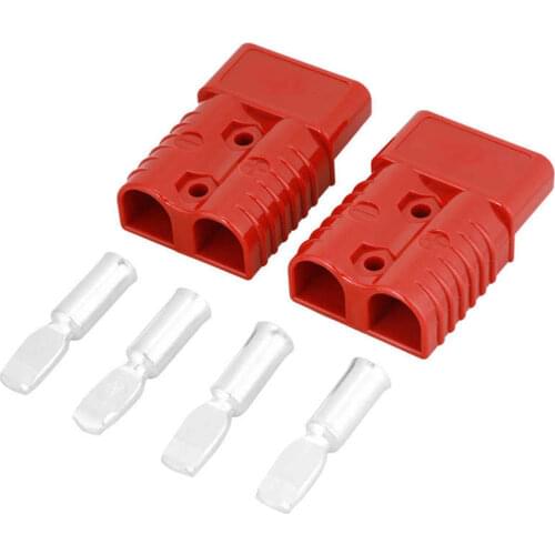 2pcs 175A 600V Red Battery Quick Connect Plug Winch Connector Plug with 4 Accessories Winch Connector Plug Tool