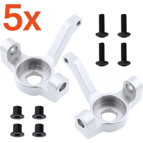 5Pairs Alum Alloy Steering Hub Carrier L/R HSP 180002 (18004) Upgrade Parts For 1/10 Models Pangolin 94180 RC Rock Crawler Truck