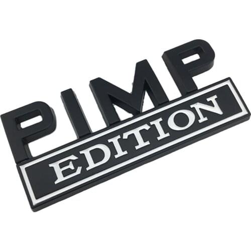 80x30mm Car Sticker Badges Car For Chevy Ford PIMP EDITION High Quality