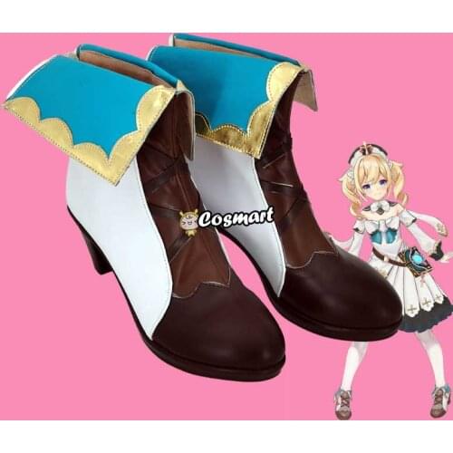 Genshin Impact Barbara Boots Halloween Cosplay Shoes For Women New 2020 Hot Game