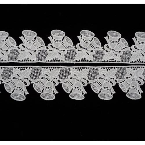 Cusack 3 12.9 meters 9 cm Christmas BELL Cream Lace Trims Ribbon for Garment Dresses Home Textiles Trimmings Tape Lace Fabric