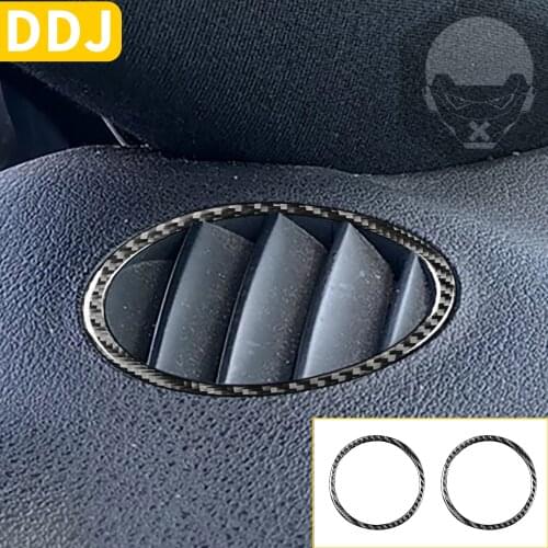 For Audi TT MK1 8N 2001 2002 2003 2004 2005 2006 Car Dash Air Conditioning Vent Cover Carbon Fiber Sticker Air Outlet Frame Trim