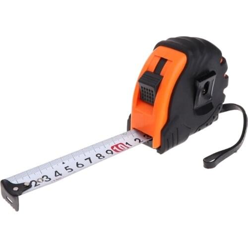 3m 5m Retractable Tape Measure 3-Way-Lock Metric Rubber Measuring Tape Rule