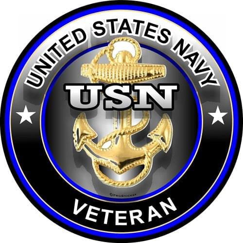 Creative Military Series "United States Navy Veteran" Decal Sticker Reflective Car Sticker Cover Scratches Waterproof