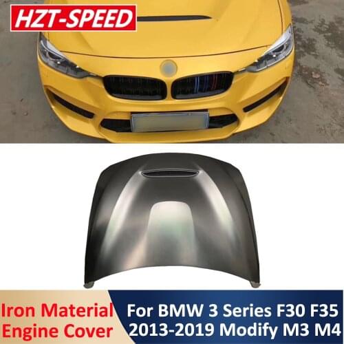 GTS Style Engine Bonnet Hood Cover F30 F35 Modify M3 M4 Type Iron Material Car Modification For BMW 3 Series F30 F35 2013-2019