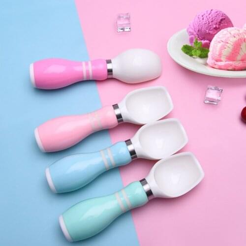 Ice Cream Scoop Stainless Steel Ice Cream Spoon Metal Icecream Cookie Scoop Melon Fruit Ice Ball Maker Kitchen Tool Random Color