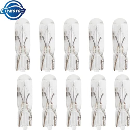LYMOYO 10pcs car T5 12v 1.2w halogen lamp Warm White/amber/yellow instrument light desk board bulbs auto interior warnning light