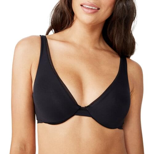 MiaoErSiDai Women Sexy Push Up Bra Unlined Brassier Solid Lingerie Smooth Comfortable Summer Big Size Soft Underwear 30-38 A-F