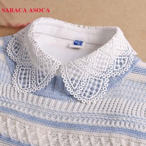 Fashion Detachable Collars Women All Match Sweater Shirt Fake Collar For Girls A236