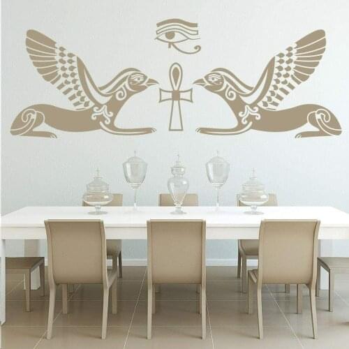 Ancient Egypt Wall Decal Egyptian Horus Hieroglyph Wall Sticker Horus Hieroglyph For Home Bedroom Decor Vinyl dw6460