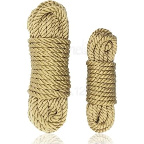 New Adult Fetish Soft Faux Jute Cotton Shibari Bondage Rope, 5m 10m Sex Slave Bondage Restraints Erotic Toy Sex Toys for Couple