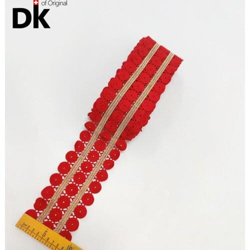 New Style!! 5 Yards African Lace Fabric 2021 High Quality 100% Cotton Sewing Ribbon For DIY Crafts Sewing Material