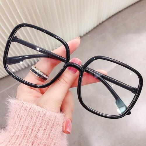 Big Frame Square Anti-blue Light Glasses Frame Oversized Computer Eyewear Frame For Women&Men Square Optical Glasses Eyeglasses