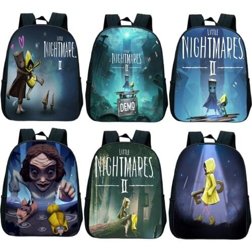 Casual Little Nightmares 2 Backpack Boys Girls School Bag kids Rucksack Little Nightmares SchoolBag Daily New Game Knapsack