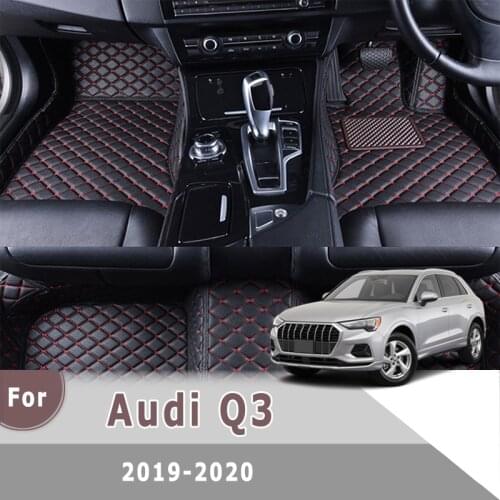 RHD Carpets For Audi Q3 2020 2019 Car Floor Mats Accessories Interior Decoration Rugs Waterproof Styling Cover Anti-Dirty
