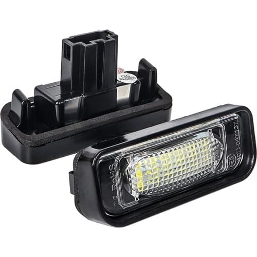 2PCS Car LED Number License Plate Light Lamp For Mercedes Benz W220 S-Class S320 S350 1999-2005 W220 AMG