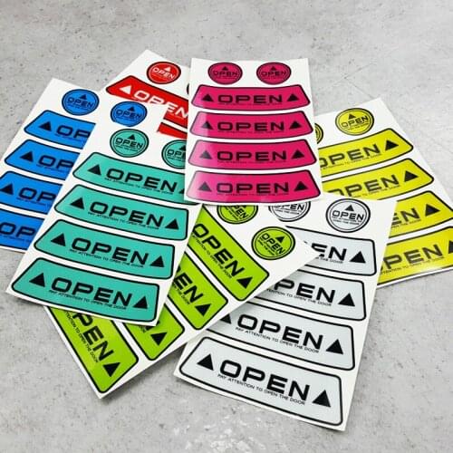 GalonDeco Car Door Open Safety Reflective Warning Mark Creative Stickers Decals